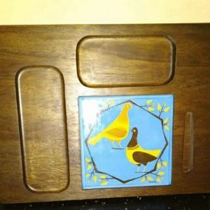 Mid Century Wood Tray